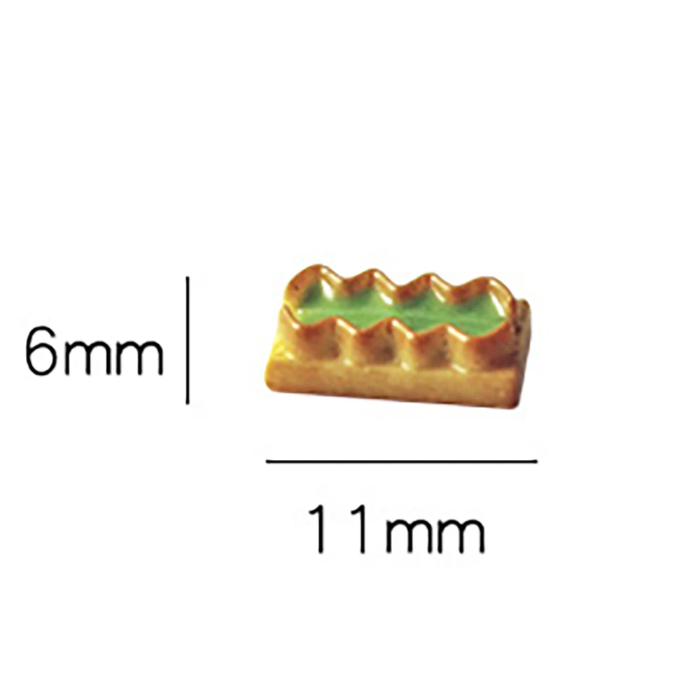 6Pcs 1/12 Doll House Accessories Miniatures  Jam Biscuits Mini Dessert Food Model Toy for Dollhouse Decoration OB11 bjd