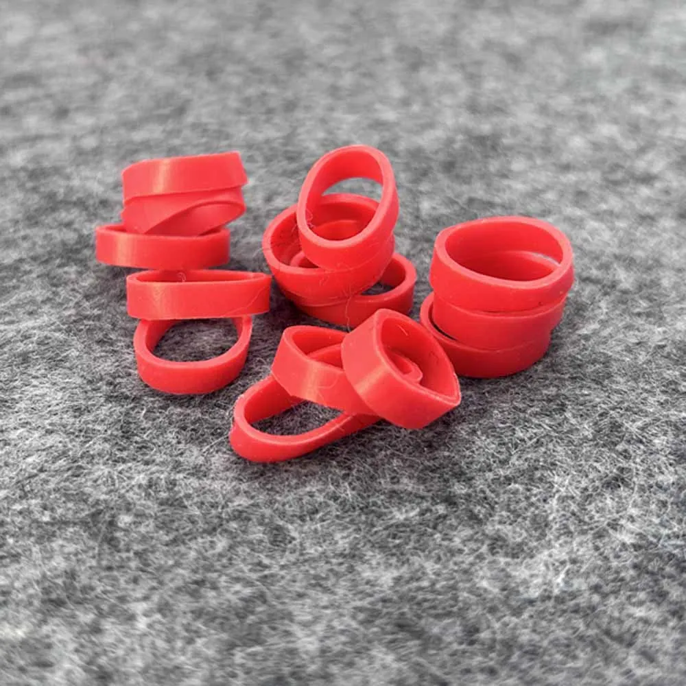 弾性ゴムOリング、伸縮性ラテックスリング、高弾性、包装パッケージ用品、赤、500個