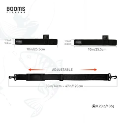 Booms pesca RS4 correa de transporte para caña Sling negro