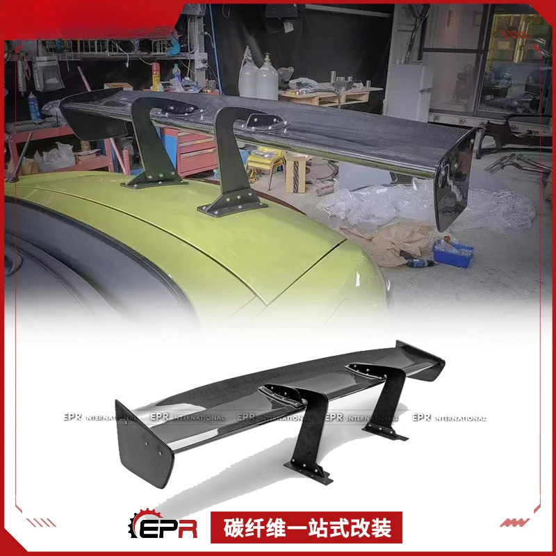 

For Honda S2000 Carbon Fiber GT Gooseneck Large Spoiler - VTX Universal Style Fixed Wing