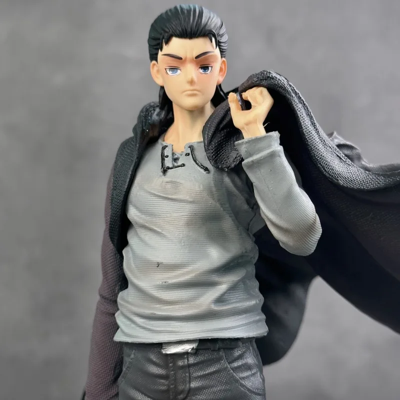 

28cm Attack on Titan Eren Jaeger Anime Action Figure - Double Headed Statue PVC Collection Model Doll for Boys