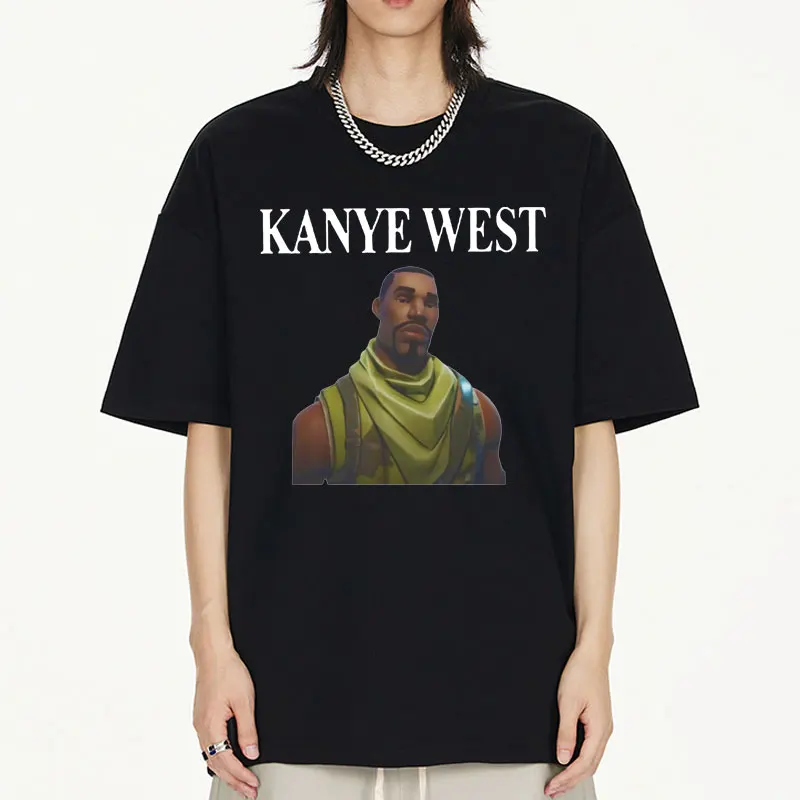 

Kanye West Meme T-Shirt New Casual Short Sleeves for Summer 2024 Oversized Streetwear T Shirt Men Women's Hip Hop Tee Shirts
