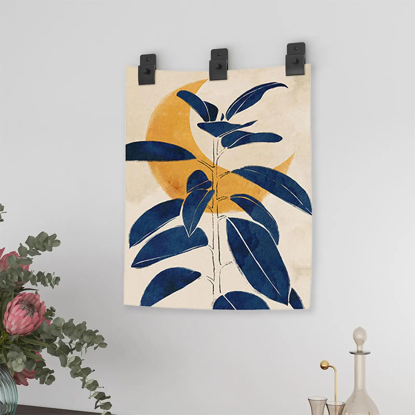 Blanket Wall Clips 4pcs Tapestry Blanket Quilt Display Clips For Wall Home Showcase Artwork Strong Hold Hangers For Study Librar