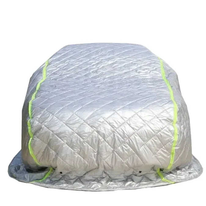 Sports Style Full Car Cover Padded Anti-Hail UV Sun Protection Snow-Proof Window Screen in Thick Oxford Fabric for Sedan
