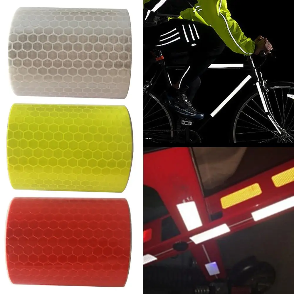 Car Motorcycle Safety Logo Reflective Warning Tailorable Safety Sticker Body Vehicle Tape Signs Luminous Night Traffic Warn U1H8