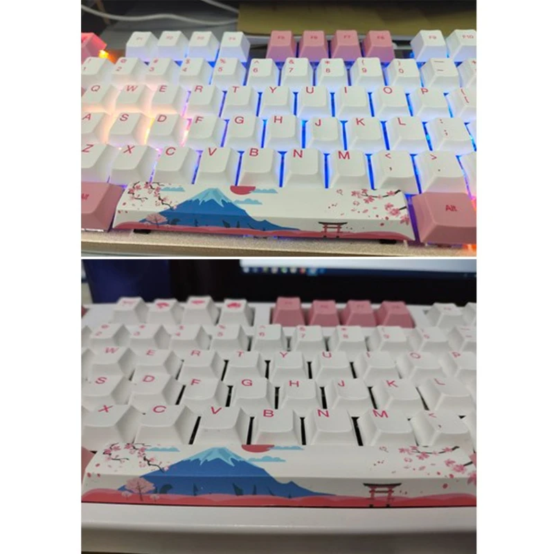 DN59 게임용 기계식 키보드 PBT 키보드 키캡 용 5면 염료 승화 키캡