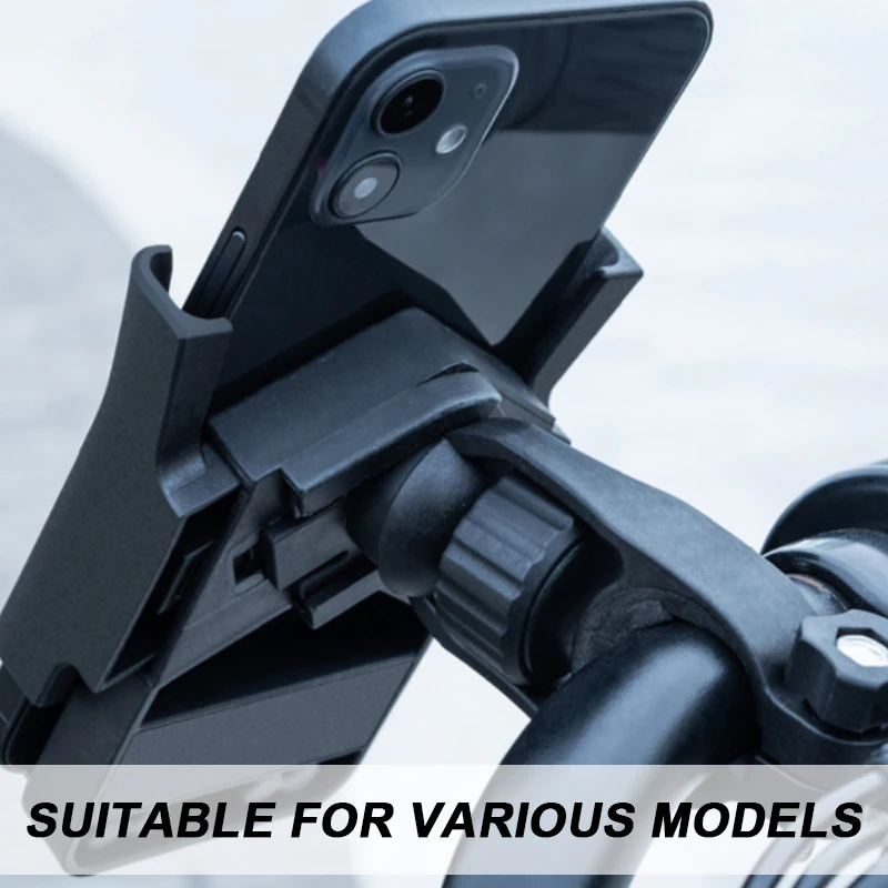 SEAMETAL حامل هاتف دراجة نارية مرآة الرؤية الخلفية حامل جوّال بلاستيكي الدراجات النارية المقود حامل الهاتف المحمول لتحديد المواقع والملاحة حامل كليب