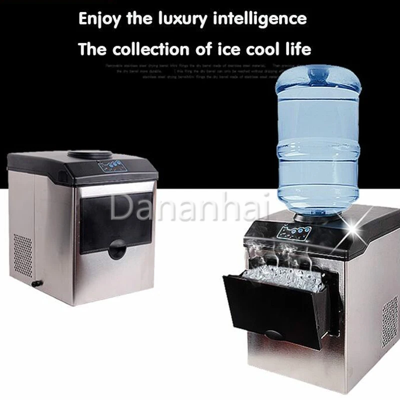 Countertop Ice Maker Machine Portable Ice Cube Maker For Household Cafe Small Bar Drink Business