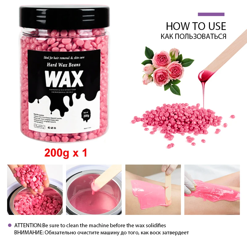 200g/400g Hard Wax Beans Heating Machine Hair Removal Machine Wax Melting Pot Hot Film Painless Waxing Bikini Body Hair Removal