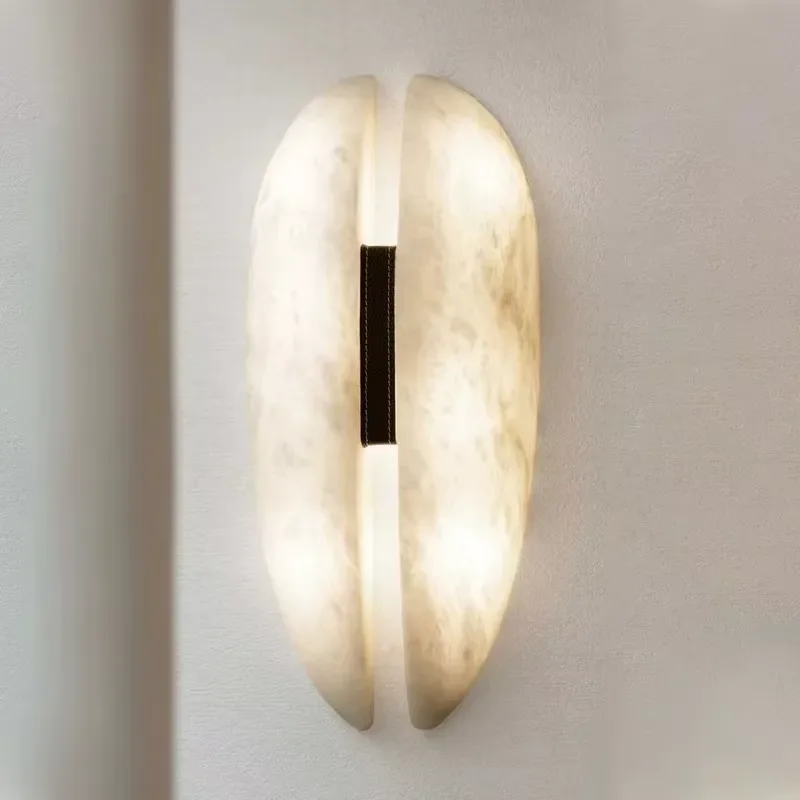 New Italian Minimalism Stone Wall Mounted LED Dimmable Lighting Wall Lamp for Living Room