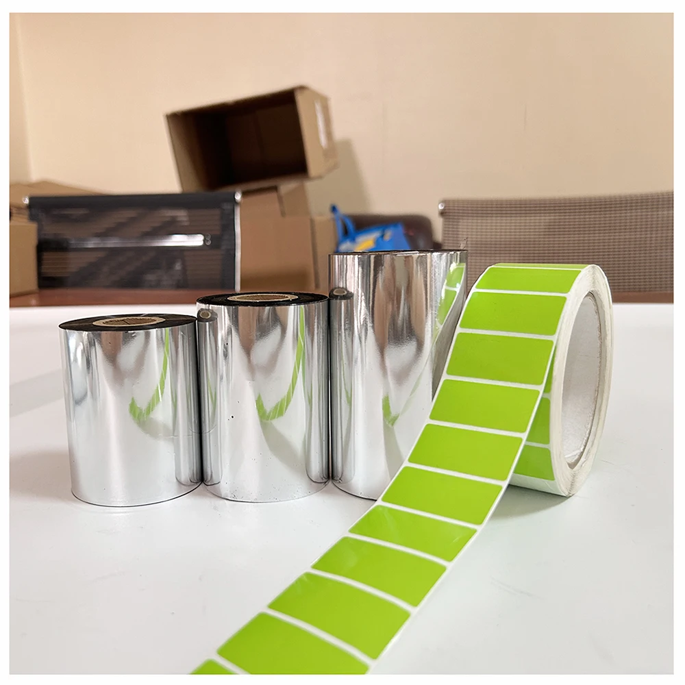 

Color or Black Thermal Transfer Film Ribbon 110mm*300m for Synthetic Labels and Barcode Printing on Adhesive Paper