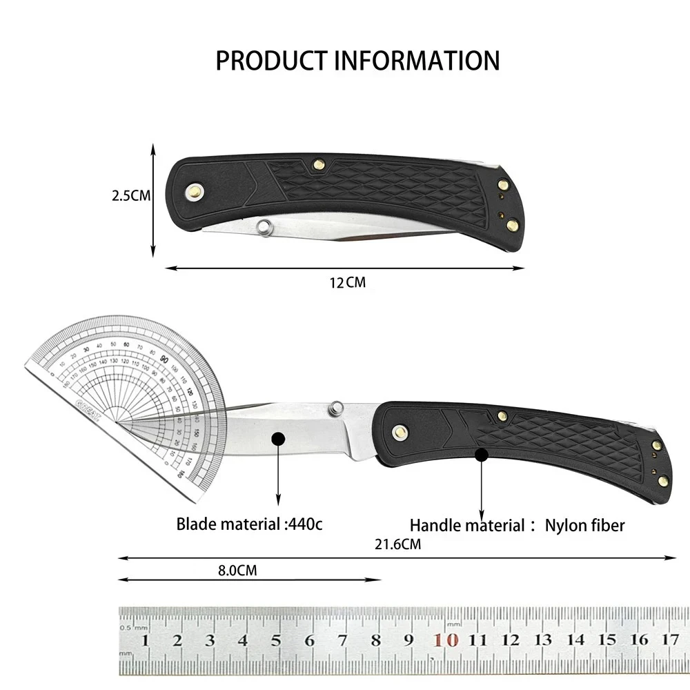 3 Styles BK 110 Slim Select Folding Hunter Pocket Knife 40C Steel Clip Point Blade Nylon Fiber Handle Outdoor Camping Knife