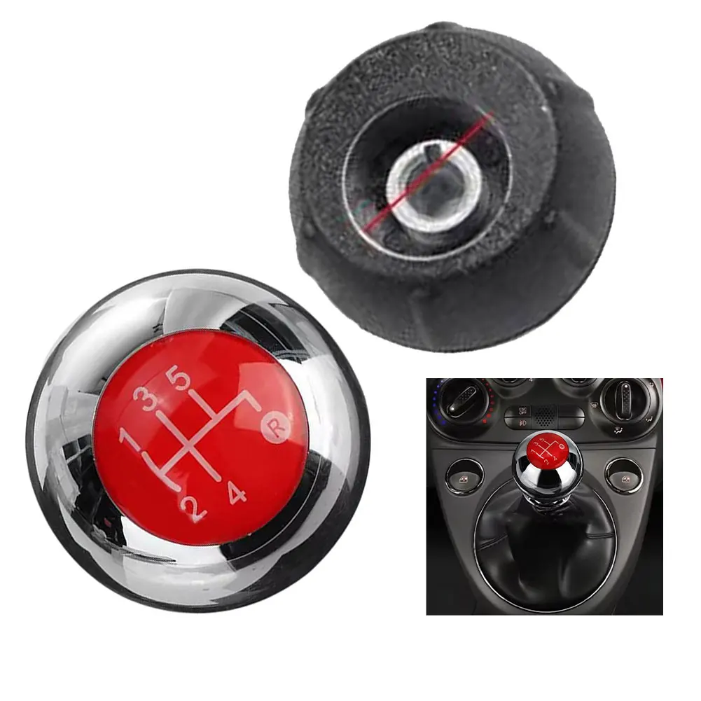 

Comfortable Grip Gear Knob Elegant Interior Knob Mounting Hole Diameter 10mm 500 500C Knob Comfortable Grip Design