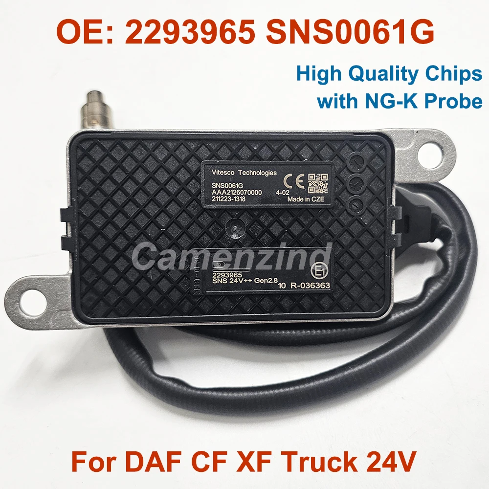 

High Quality 2293965 SNS0061G 24V Nitrogen Oxygen Nox Sensor For DAF DAF CF XF Truck Diesel Engine SCR Emission