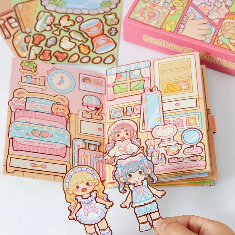 Klein Mochi Meisje Rustig Boek Nieuw Jiangnan Reisverslag Geen Knipsel Handboek 3d Diy Handgemaakte Tape