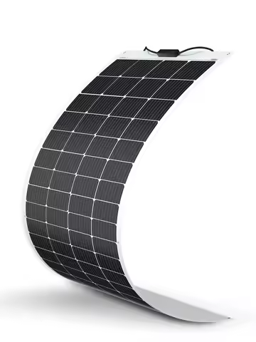 Renogy Solar Panel 50W/100W//150W/175W/200W 12V Lightweight Monocrystalline Semi-Flexible Off-Grid Charger for Marine RV Cabin