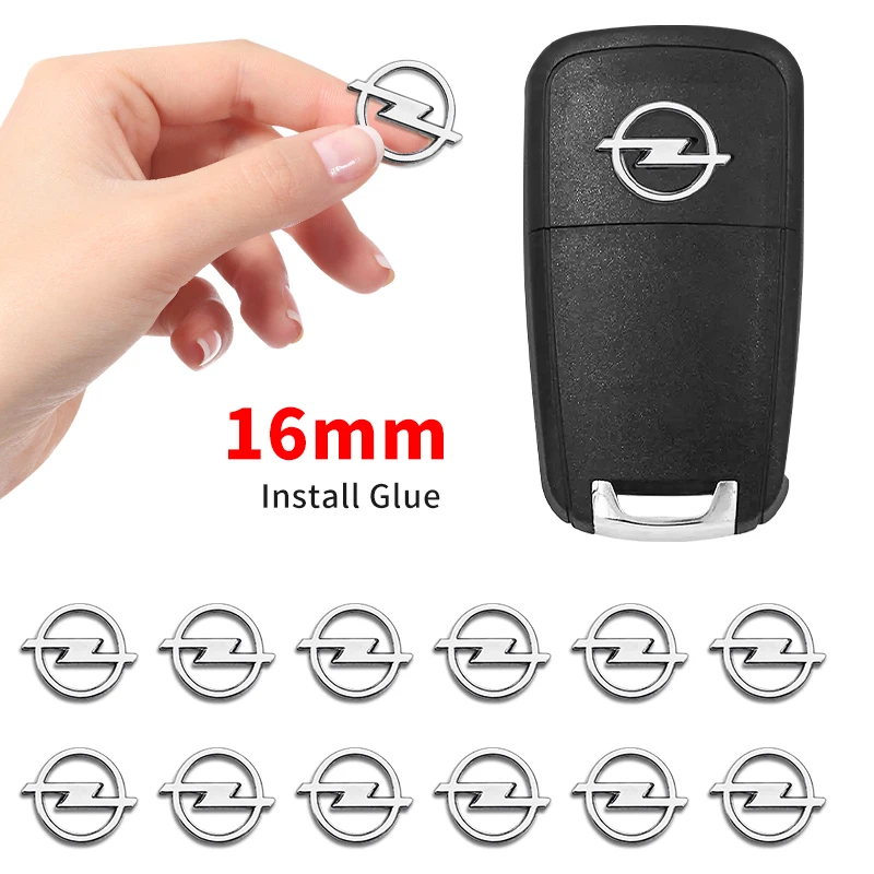 

16mm ABS Car Remote Key Stickers Decoration Emblem Decal For Opel Insignia Astra J F Antara Meriva Zafira H G Corsa Accessories