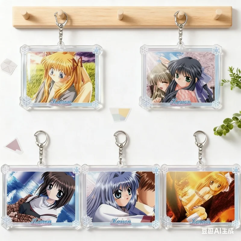 6 см Makoto Sawatari/Yuichi Aizawa/Ayu Tsukimiya аниме Kanon акриловый брелок для ключей школьный кулон коллекционирование игрушка для косплея для подарка