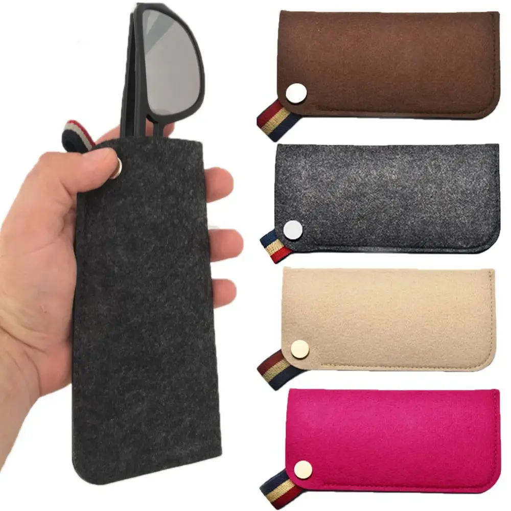 5 Colors Fashion Portable Accessories Felt Cloth Sunglasses Glasses Storage Glasses Bags Glasses Box Sunglasses Bag