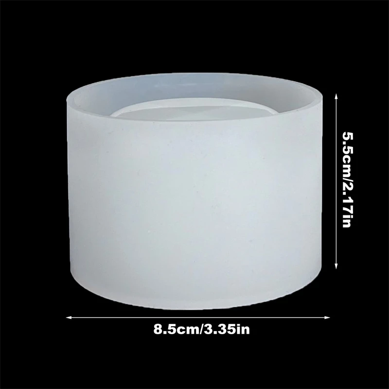 3D kształt cylindra świeca silikonowa foremka DIY DIY centrowane mydło MoldCraft prezent gipsowe wosk do dekoracji domowej roboty