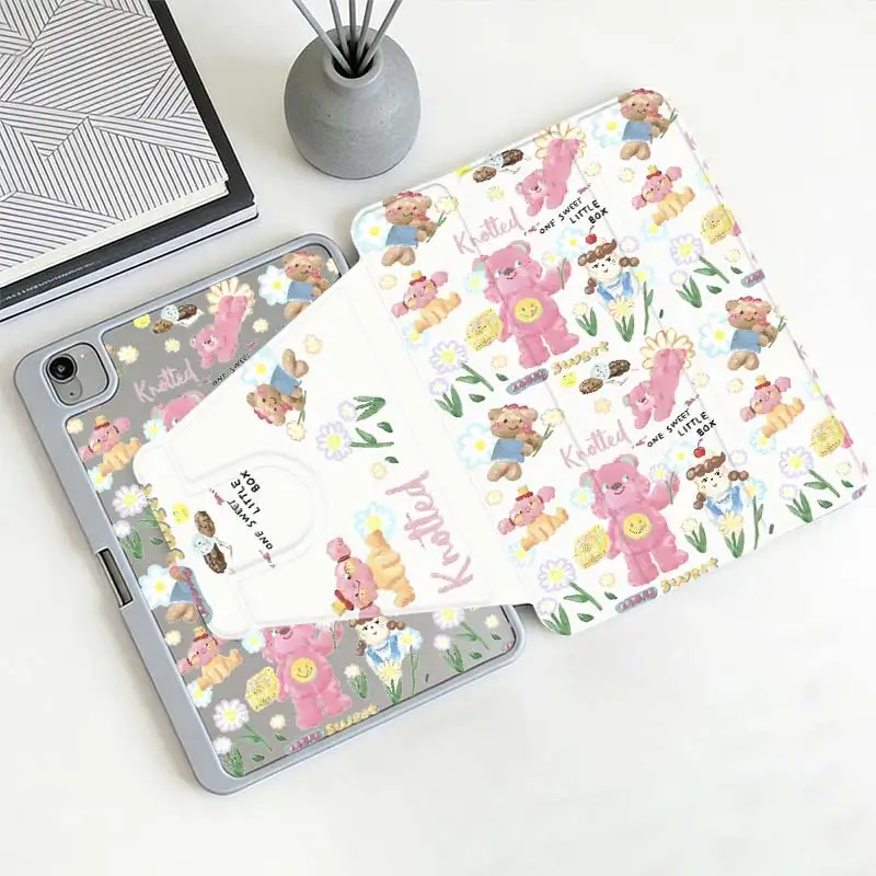360° Rotate Tri-Fold Smart Case For IPad Mini6 8.3 Pro 10.5 Pro11 iPad A16 2025 11 Air11/13 iPad 10.2 7/8/9 4/5 10.9 10th