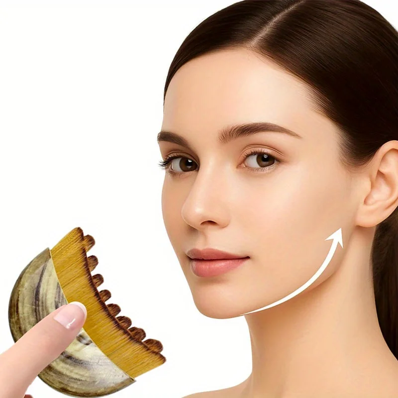 1 x Lymph-Massagebürste für das Gesicht – Jawline Definer und Anti-Schwellungen-Werkzeug, ultraweiche Nylonborsten für die Konturierung von Wangenknochen
