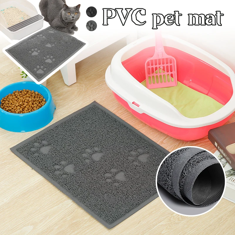 

Pet Cat Litter Mat Waterproof Pvc Foldable Cat Litter Trapping Bed Pads for Cats Non-Slip Sand Pad Washable Pet Clean Supplies