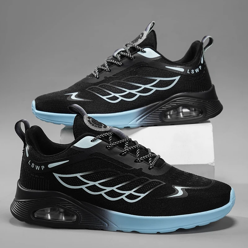 Men's Casual Sports Shoes, All-Season Running Shoes, Low-Top Lace-Up Trendy Style, Suitable for All-Day Wear, Fashionable Sporty Style, Unisex, Suitable for All Seasons