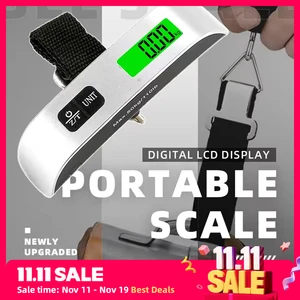 Portable Digital Scale 110lb/50kg LCD Display  Electronic Luggage Hanging Suitcase Travel Baggage Bag Weight Balance Durable