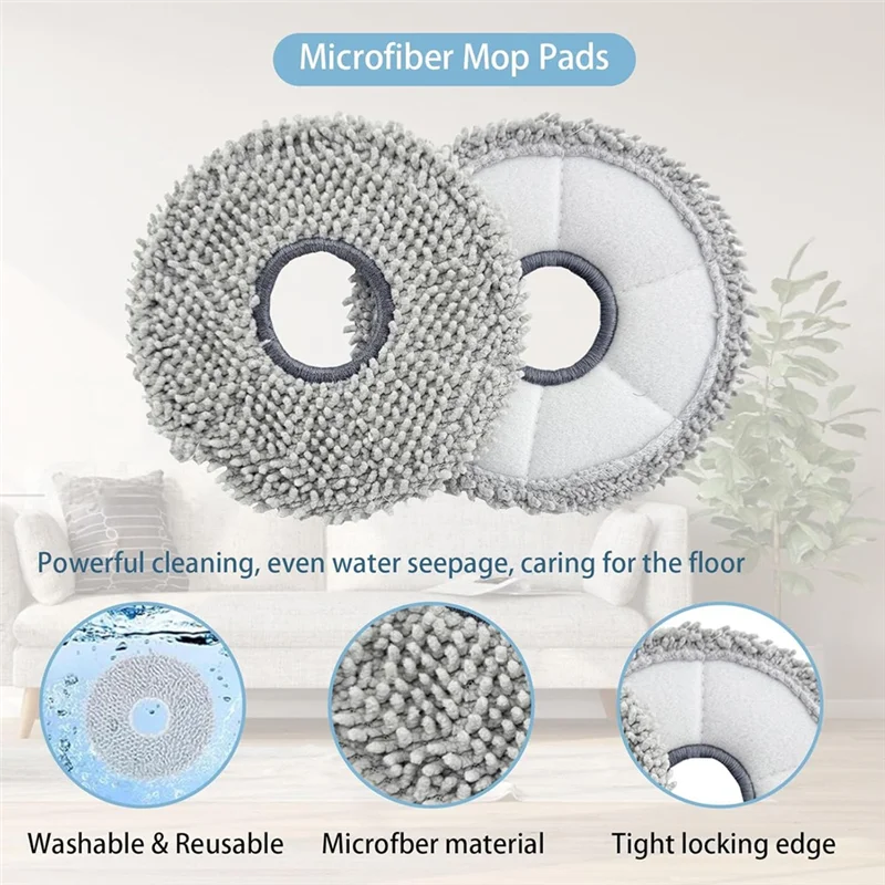 ABJY-для ECOVACST20 Omni/Max/Pro/T20 Max комплект аксессуаров для пылесоса основная боковая щетка HEPA-фильтр швабра тканевый мешок для пыли