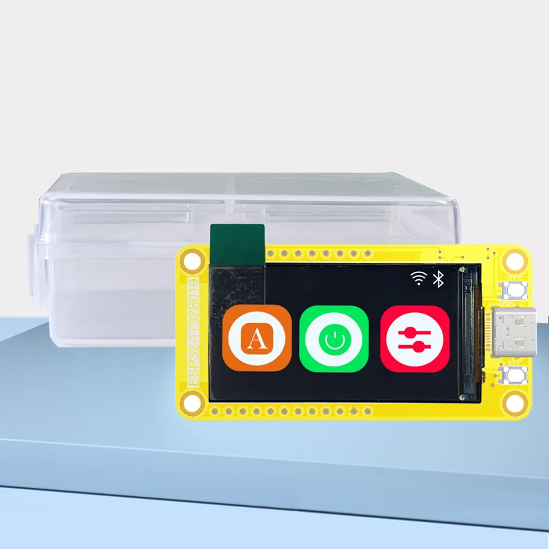 ESP32 S3 Board with 1.9 Inch Display WiFi Bluetooth TFT Module 170x320 Resolution LVGL Graphics for Wearable Device