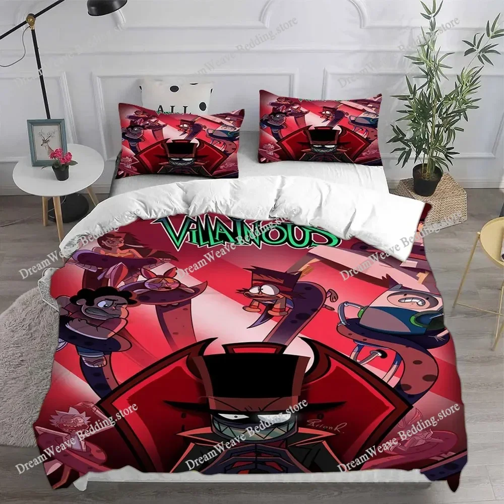 New Game Villainous Bedding Sets Quilt Bed Cover Comforter Duvet Cover Pillow Case Kids Adult Bedroom Decoration Luxury Gift741
