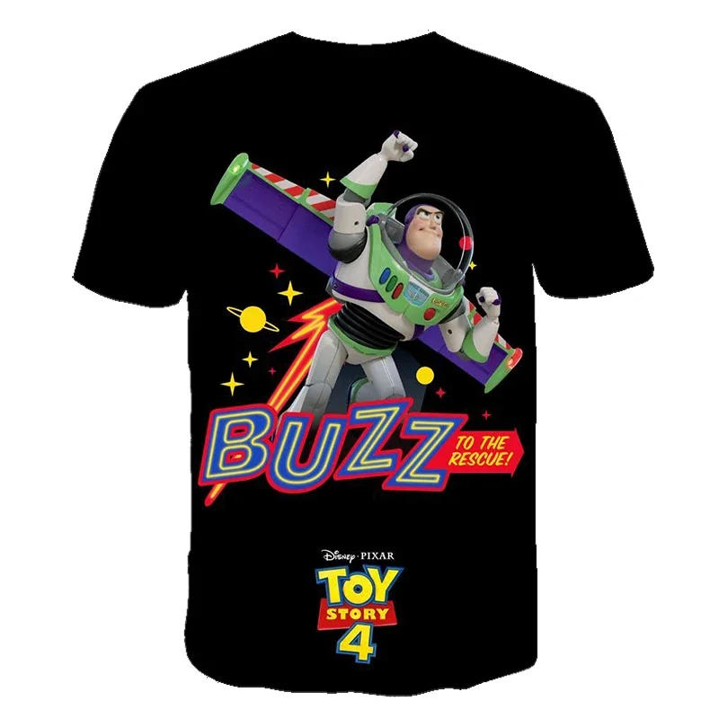 Disney Buzz Lightyear Men's Boutique Top T Shirt Cartoon Cute Fashion Anime 3D Print Top Men Crew Neck T Shirt