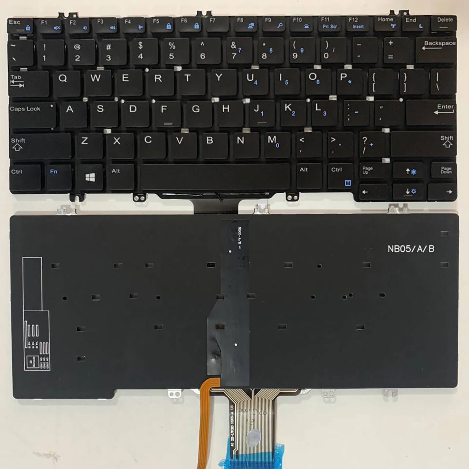 

US layout for Dell Latitude E5280 E7380 E7320 E7220 5288 5200 5300 5289 7200 7300 7280 5310 3300 3301 7290 P27S P28S Keyboard