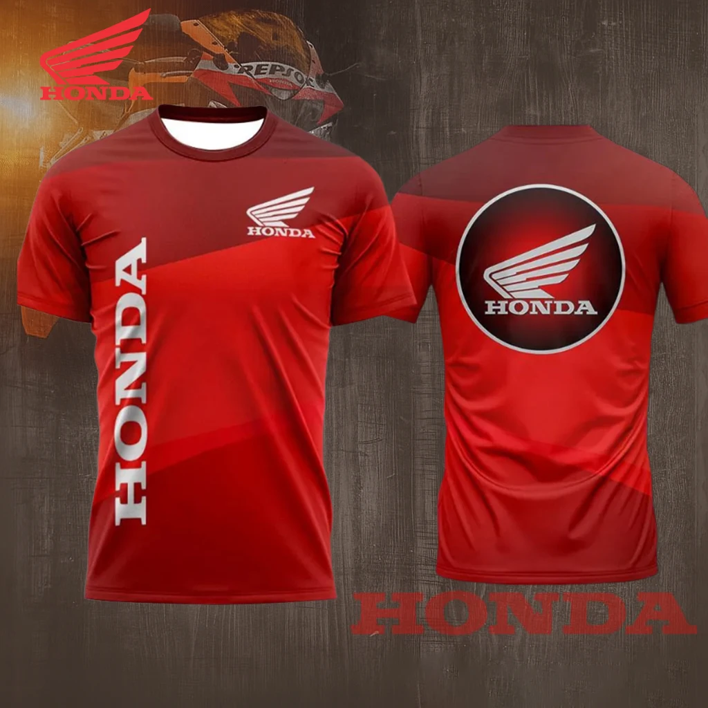 

Футболка Honda Summer Racing Team для мужчин, дышащая быстросохнущая мотоциклетная велосипедная майка, униформа для спорта на открытом воздухе и повседневный топ