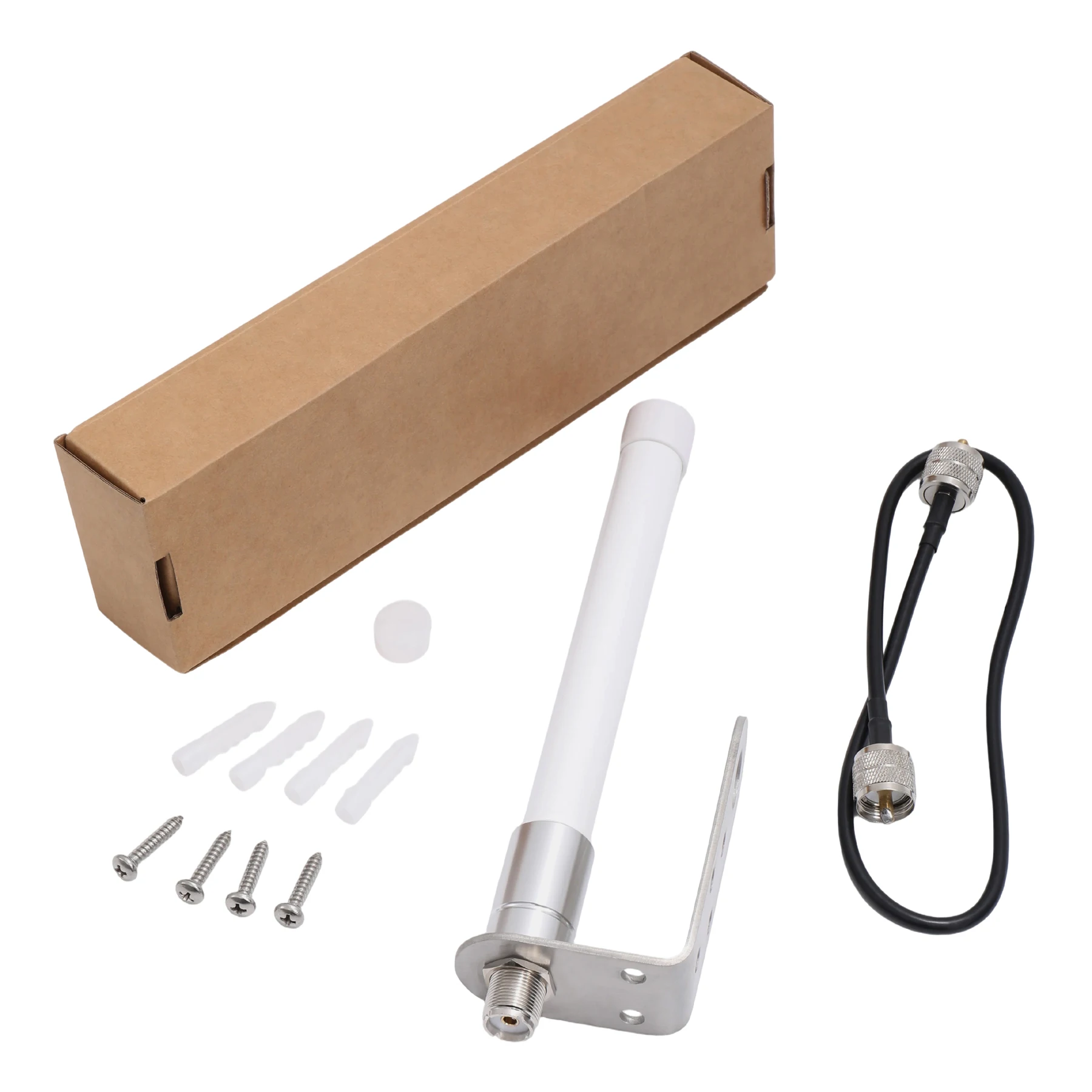 Matsutec HA-022 VHF AIS Antenna Marine Fiberglass,162MHz Length:22cm with PL-259/UHF-female Connector,for ship (with 50cm cable)