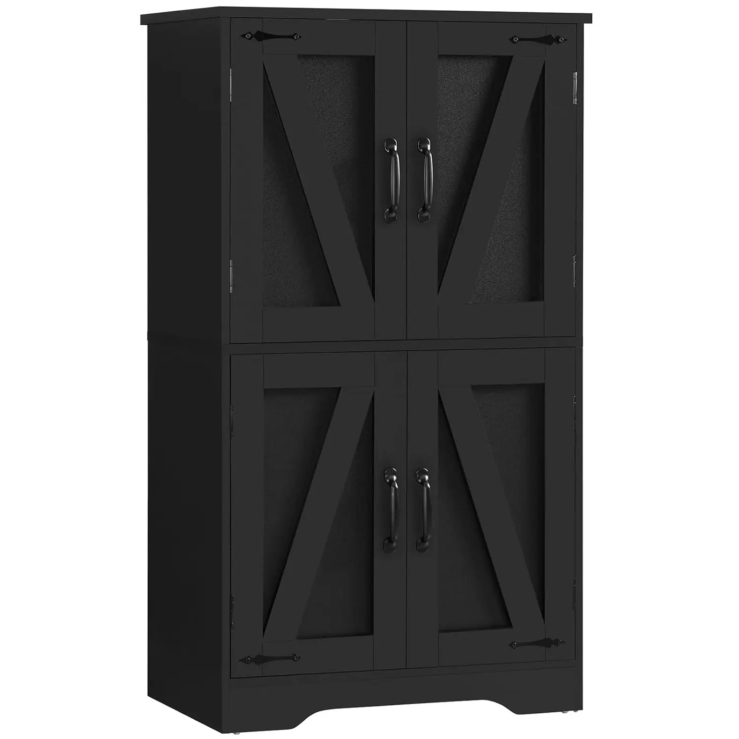 

Farmhouse Storage Cabinet with 2 Adjustable Shelves, Bathroom Storage Cabinet with 4 Doors, Cupboard for Kitchen,, Customized