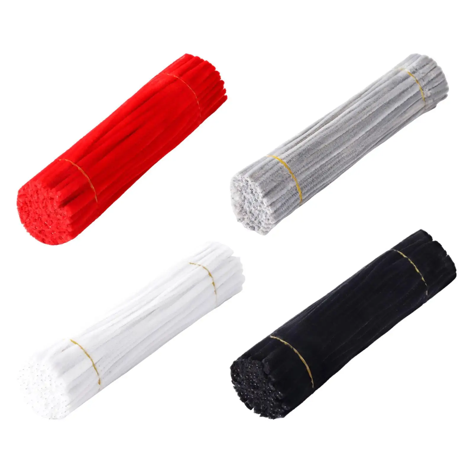 DIY Flowers Bouquet Chenille Stems Set Pipe Cleaners Craft Handmade Material Kit for Art Projects and Home Decoration
