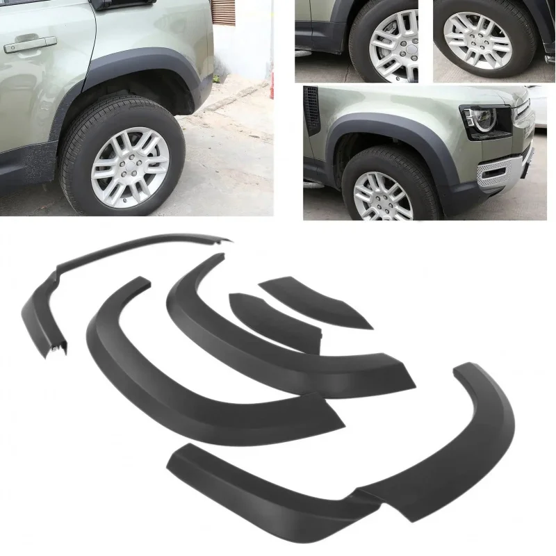 

Premium car Accessories High Level 6-Piece Set Widened Wheels Arch Fit Defender 90 2020-2025Durable