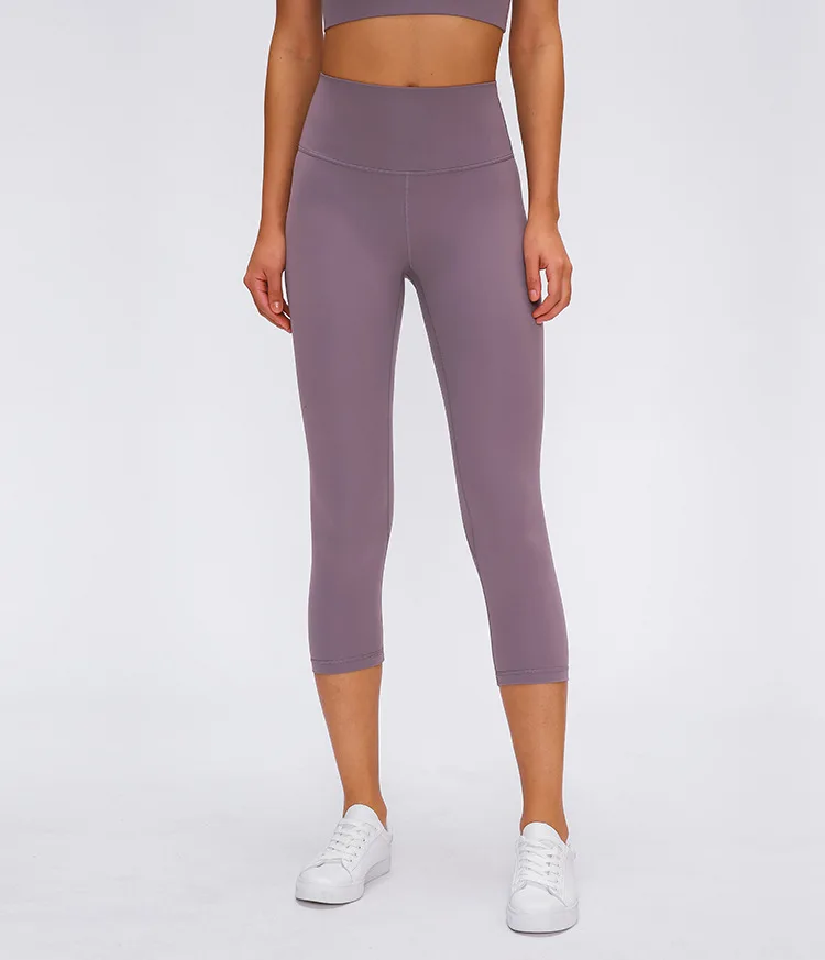 Klassische hoch taillierte und haut freundliche Yoga hosen für Frauen, Fitness übungen, Joggen, Tanzen, Sport gamaschen, elastische Capri hose