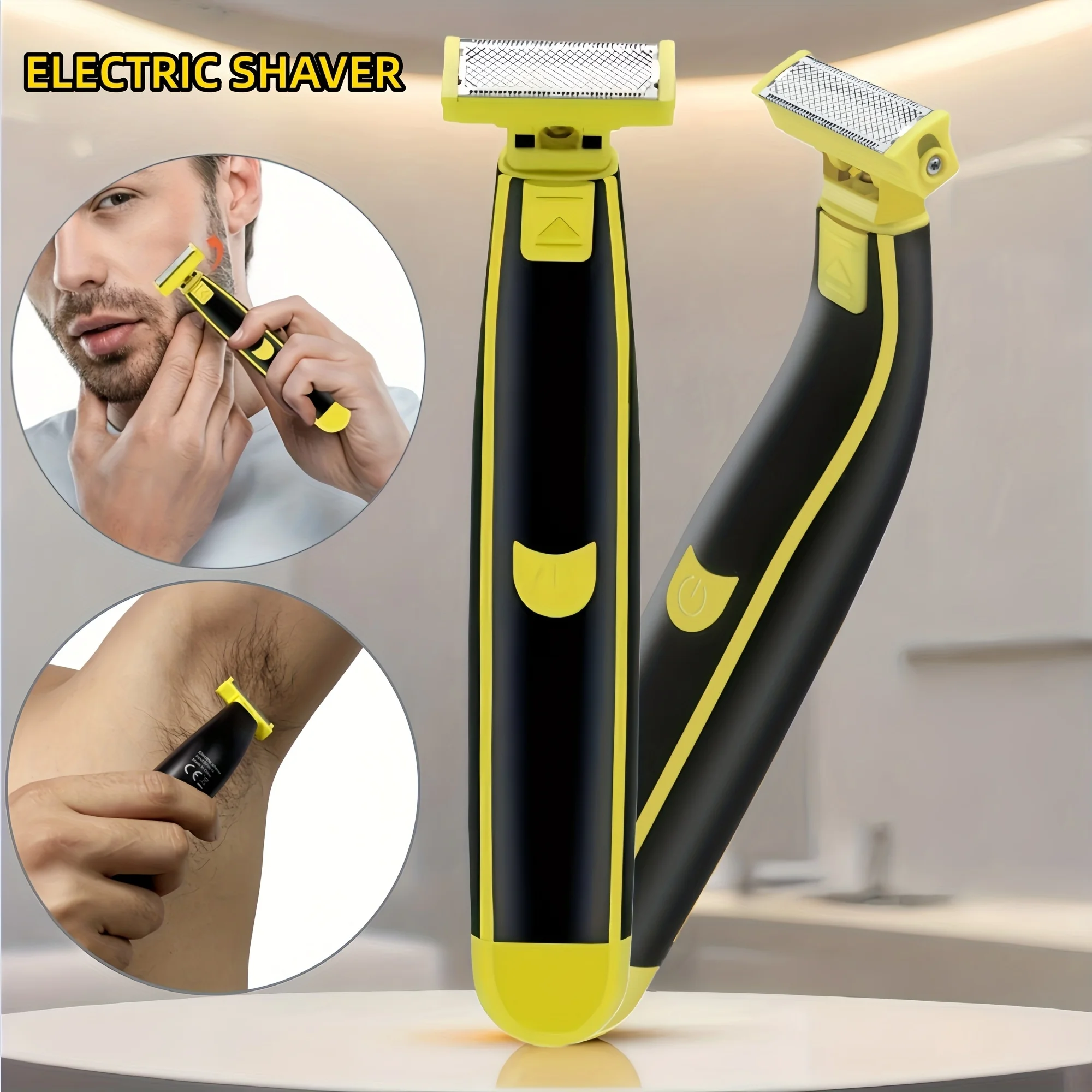 

Electric Shaver for Men Professional Beard Trimmer Cordless Razor Body Trimer USB Rechargeable Face Male Hair Shaving Machine