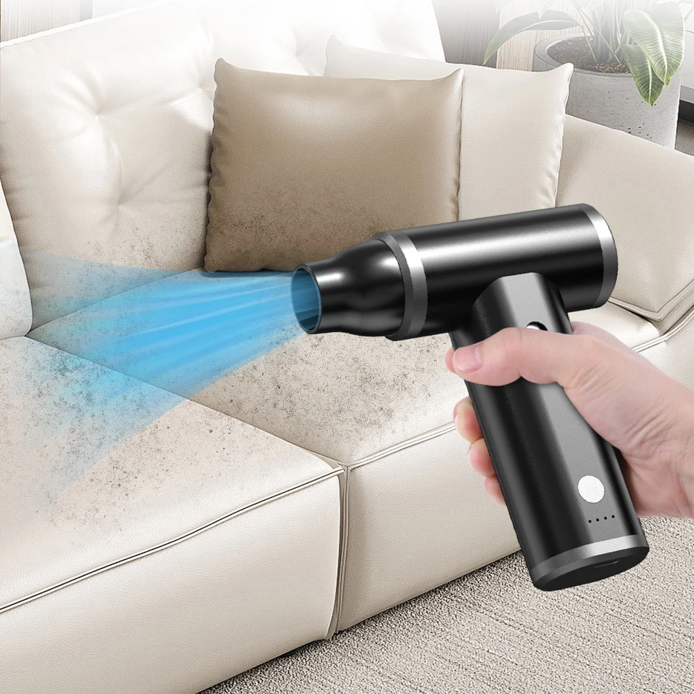 110000PRM Compressed Air Duster Brushless Motor Electric Air Duster Rechargeable Cordless Air Blower for Computer Keyboard