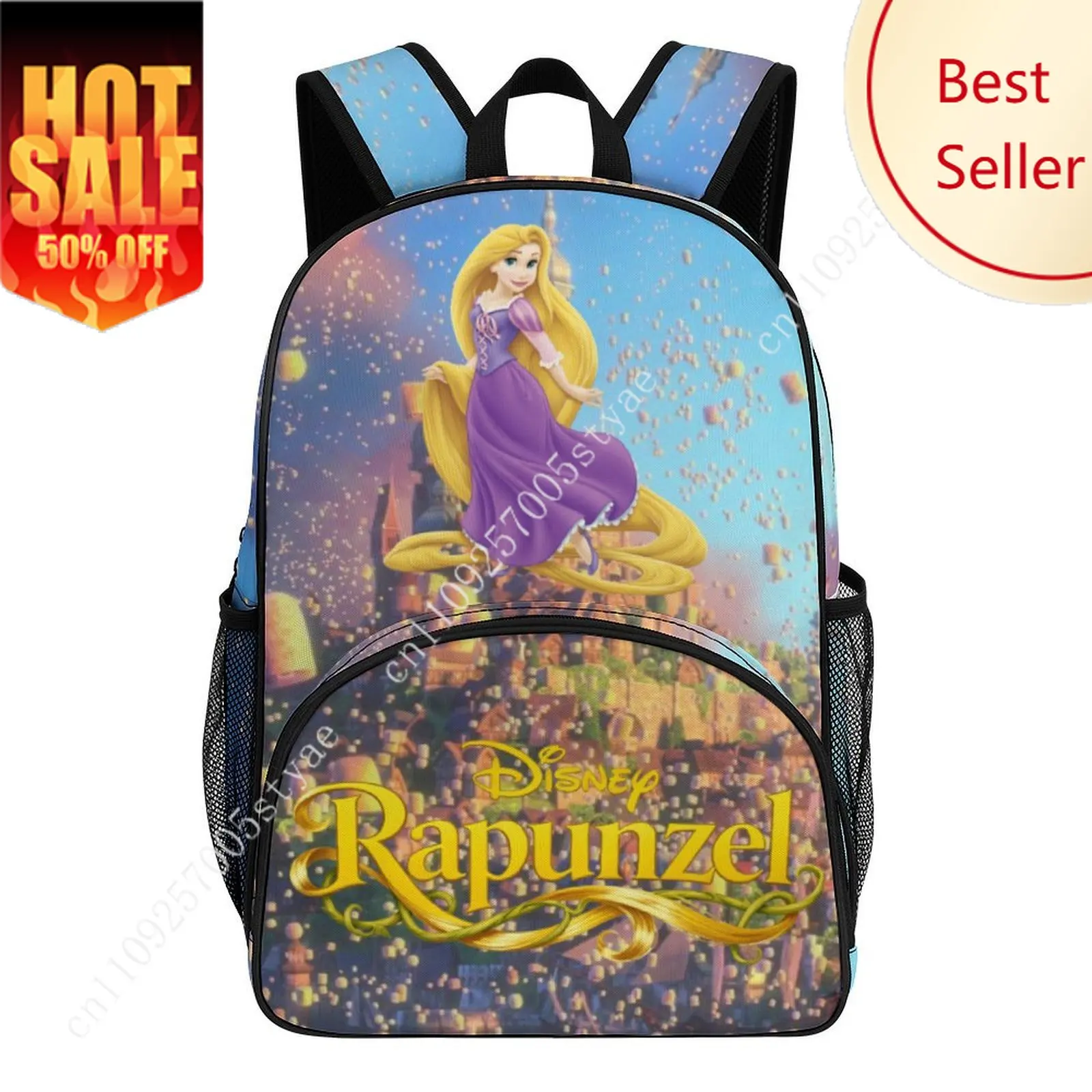 

Rapunzel Large Capacity Backpack Disney Cartoon Decorate Fabric Aldult Bags Design Your Photo Logo Party Holiday Custom Gifts