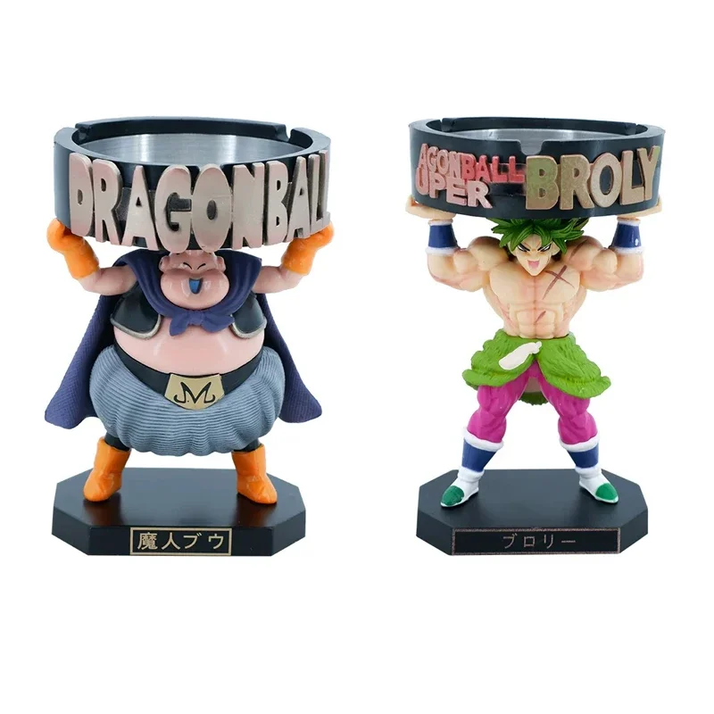 Cenicero de dibujos animados de Dragon Ball de Bandai, artículos periféricos de Buu, decoración de escritorio, almacenamiento de cenizas para el hogar, regalo creativo de cumpleaños