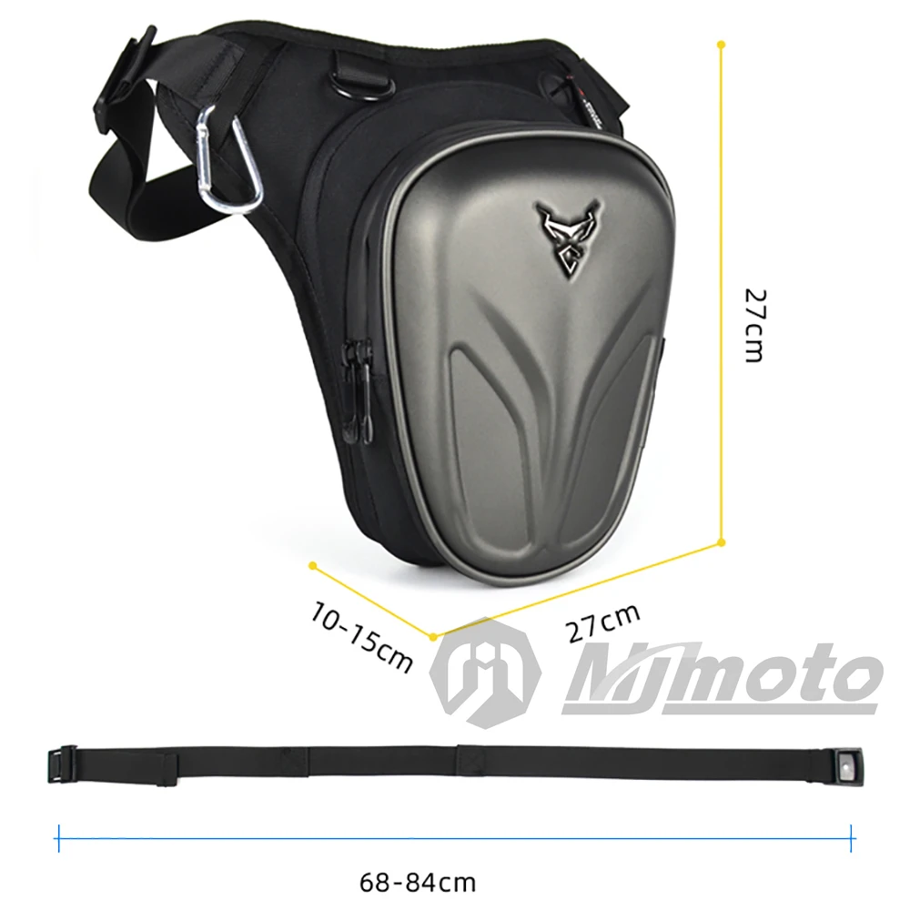 New Motoentric Classic Motorcycle Drop Leg Bag Waterproof Motocross Bag Outdoor Sport Canbon Fiber Motorbikr Bag Big Capacity