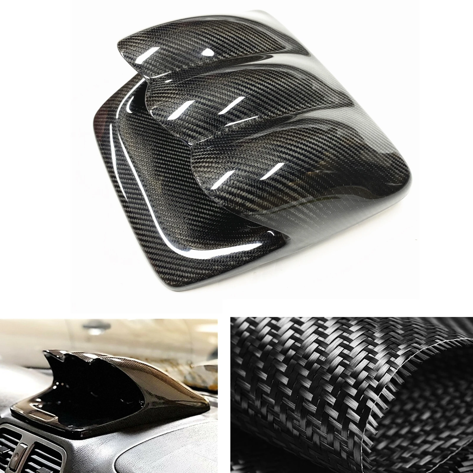 Carbon Fiber 60 mm Front Triple Gauge Pod Dashboard Meter Dash Cover Shell For Subaru Impreza WRX STI GDA GDB GG 2002-2007