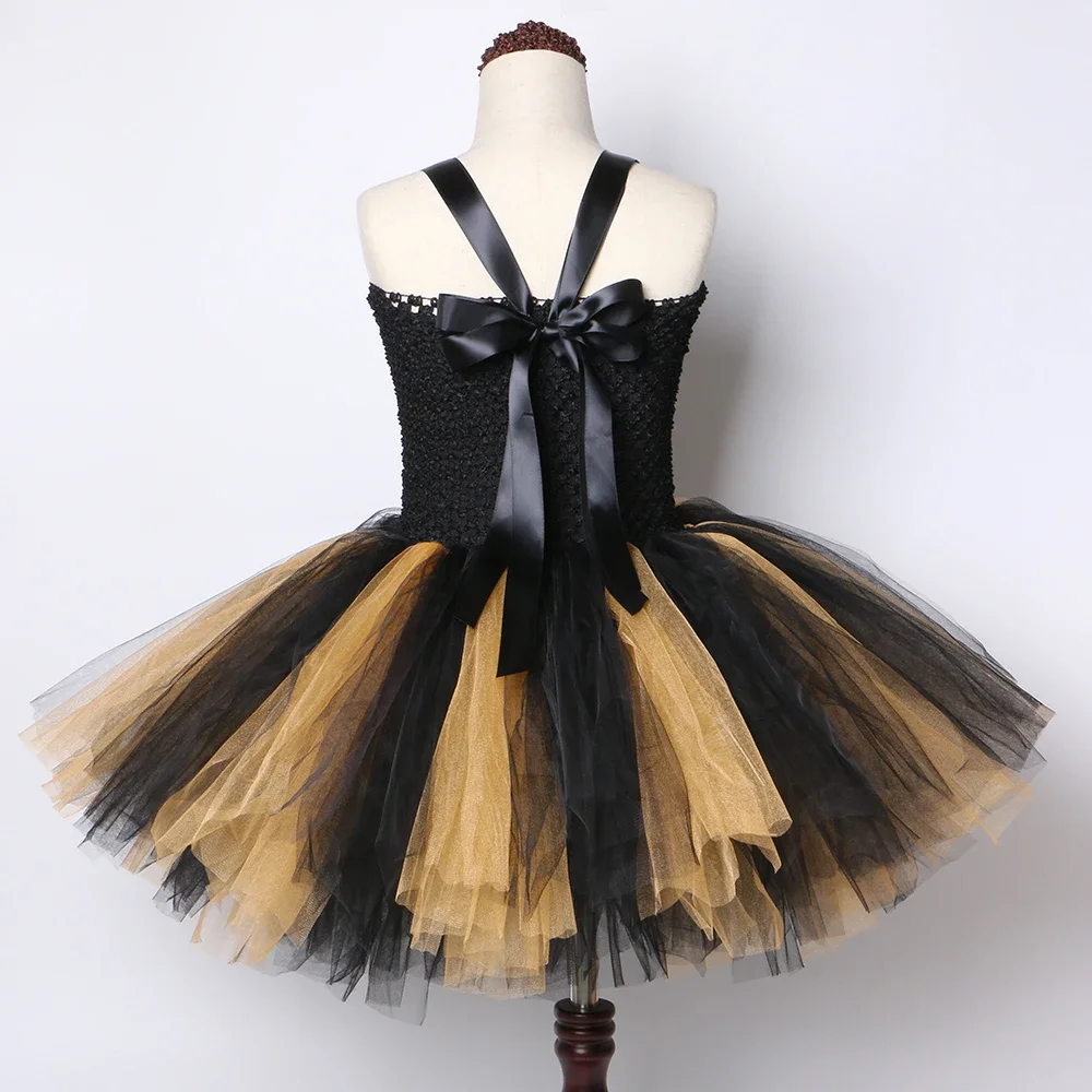 Black Gold Lol Tutu Dress Girl Kids Princess Tutu Dresses for Girls Birthday Party Carnival Halloween Lol Dolls Cosplay Costume