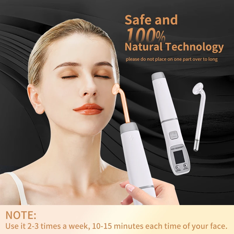 Tightening Facial Wand Portable Handheld High Frequency Facial Machine