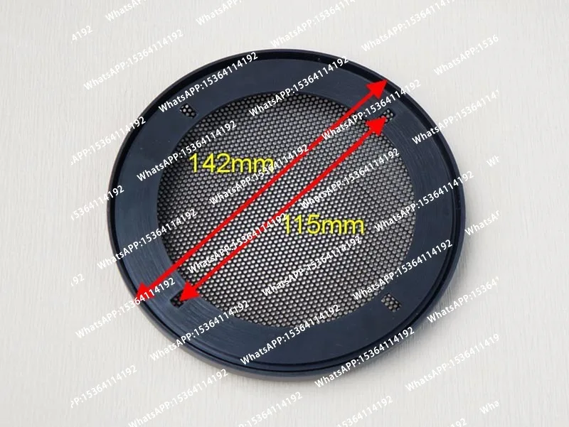 1 Pair/2pcs 4 Inch  Replacement Round Speaker Protective Mesh Metal Net Cover Speaker Grille ABS Plastic Border