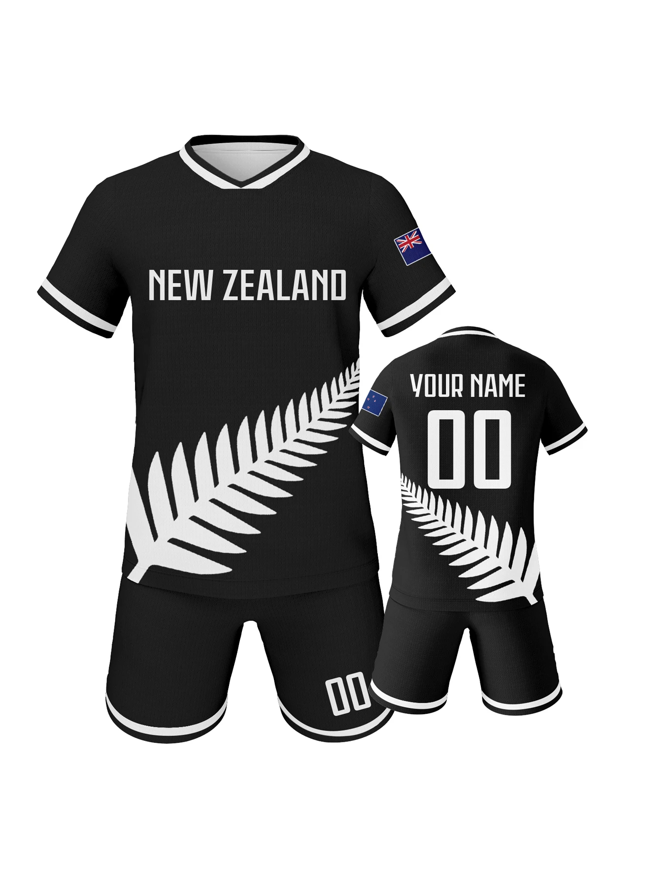 

Индивидуальный детский футбольный комплект из Новой Зеландии с именем и номером, дышащая тренировочная форма национальной сборной